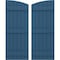 Ekena Millwork Americraft 6-Board (3 Batten) Wood Joined Board-n-Batten Shutters w/Ellipt Top, ARW401BE621X77HBH, PR ARW401BE621X77HBH - alternate 1